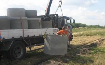 Перевозка бетонных колец и колодцев манипулятором - Волгоград, цены, предложения специалистов