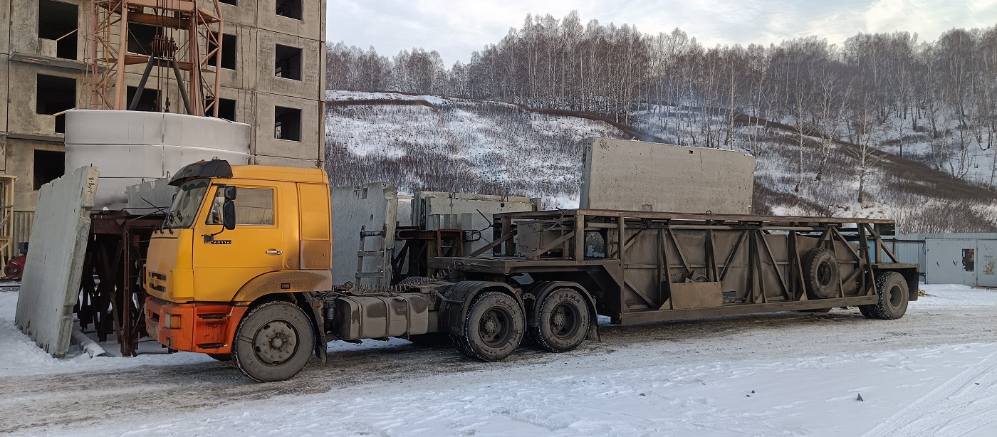 Аренда и услуги панелевозов для перевозки ЖБИ изделий в Волгоградской области